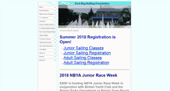 Desktop Screenshot of eastbaysailingfoundation.org