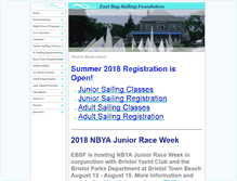 Tablet Screenshot of eastbaysailingfoundation.org